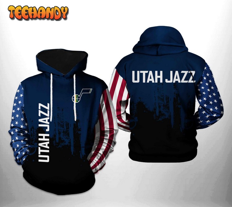 Utah Jazz NBA Team US 3D Printed Hoodie Zipper Hoodie