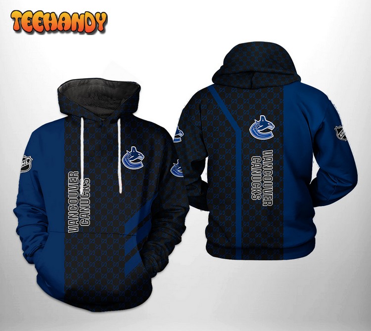 Vancouver Canucks NHL 3D Printed Hoodie Zipper Hoodie