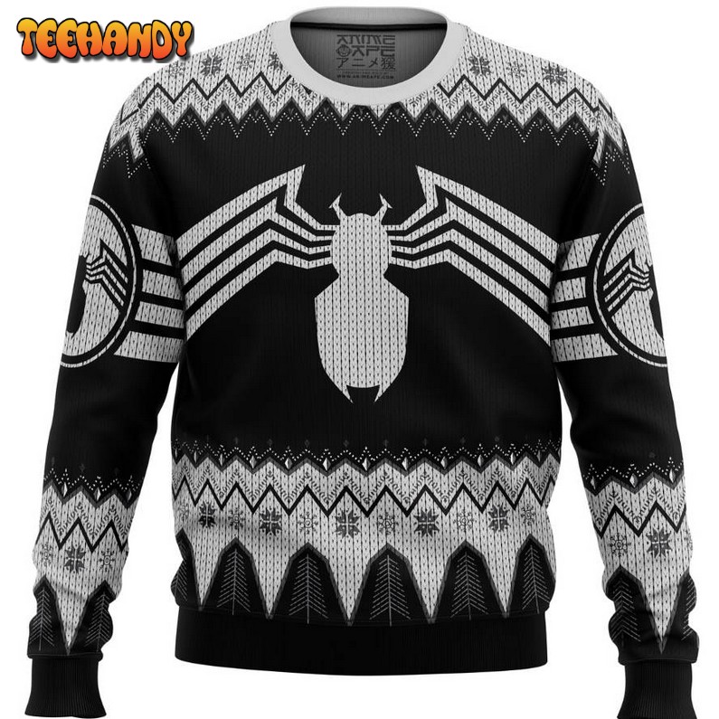 Venom Marvel Venom Symbol Ugly Christmas Sweater