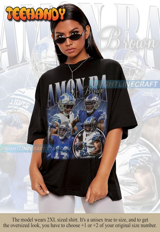 Vintage Amon-Ra St Brown shirt, Football 90s Graphic T Shirt, Sweatshirt