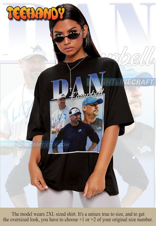 Vintage Dan Campbell Classic 90s Graphic T Shirt Sweatshirt