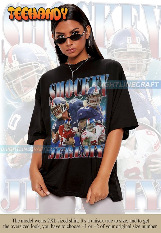 Vintage Jeremy Shockey Football 90s Graphic Bootleg T Shirt Sweatshirt