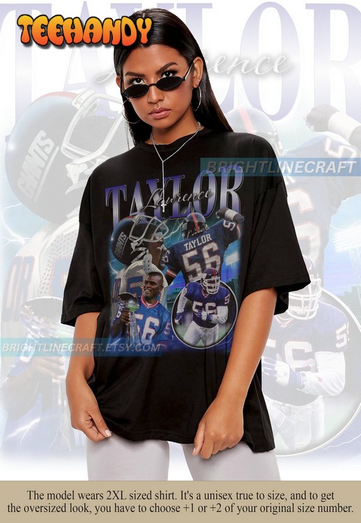 Vintage Lawrence Taylor Shirt, New York Football T Shirt Sweatshirt