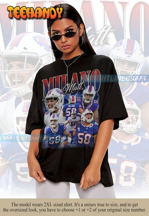 Vintage Matt Milano Football Classic 90s Graphic T Shirt Sweatshirt