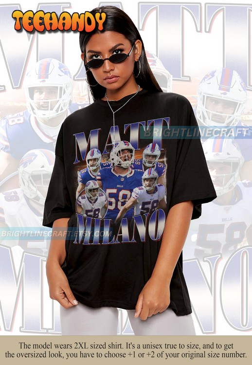 Vintage Matt Milano shirt, Football 90s Graphic T Shirt Sweatshirt