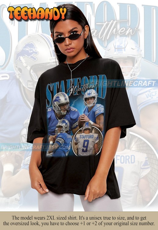 Vintage Matthew Stafford Football Classic 90s Graphic T Shirt Sweatshirt