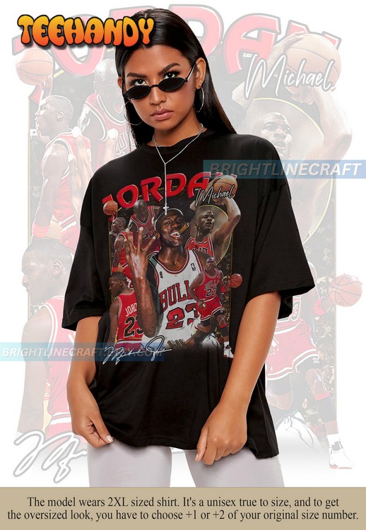 Vintage Michael Jordan Shirt, Basketball 90s Graphic Bootleg T Shirt Sweatshirt