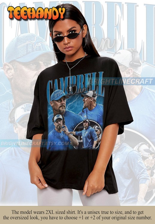 Vintage Motor City Dan Campbell 90s Graphic Bootleg T Shirt Sweatshirt