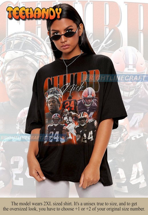 Vintage Nick Chubb Shirt, Football 90s Graphic Bootleg T Shirt Sweatshirt