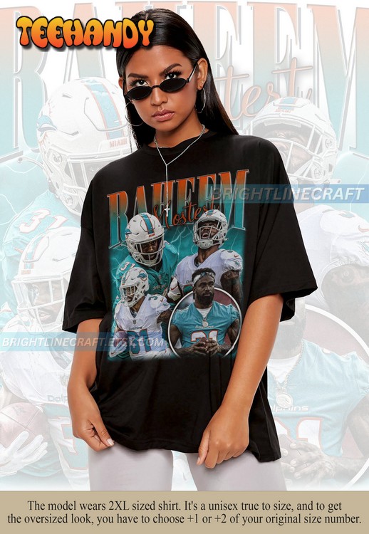 Vintage Raheem Mostert Shirt, Football 90s Graphic Bootleg T Shirt Sweatshirt