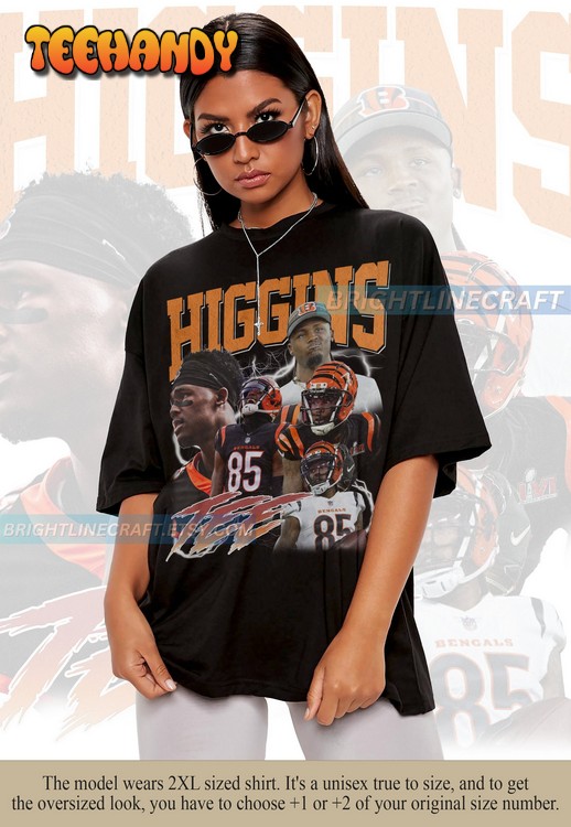 Vintage Tee HigginsShirt, Football 90s Graphic Bootleg T Shirt Sweatshirt