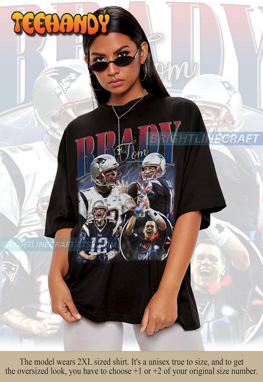 Vintage Tom Brady Shirt, Football 90s Graphic Bootleg T Shirt Sweatshirt