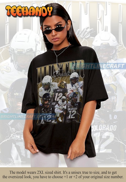 Vintage Travis Hunter Shirt, Football 90s Graphic Bootleg T Shirt Sweatshirt