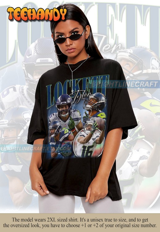 Vintage Tyler Lockett Shirt, Football 90s Graphic Bootleg T Shirt Sweatshirt