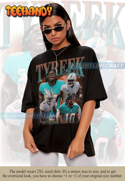 Vintage Tyreek Hill Shirt, Football 90s Graphic Bootleg T Shirt Sweatshirt