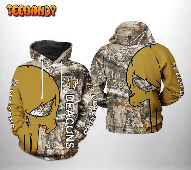 Wake Forest Demon Deacons NCAA Camo Veteran Hunting Hoodie