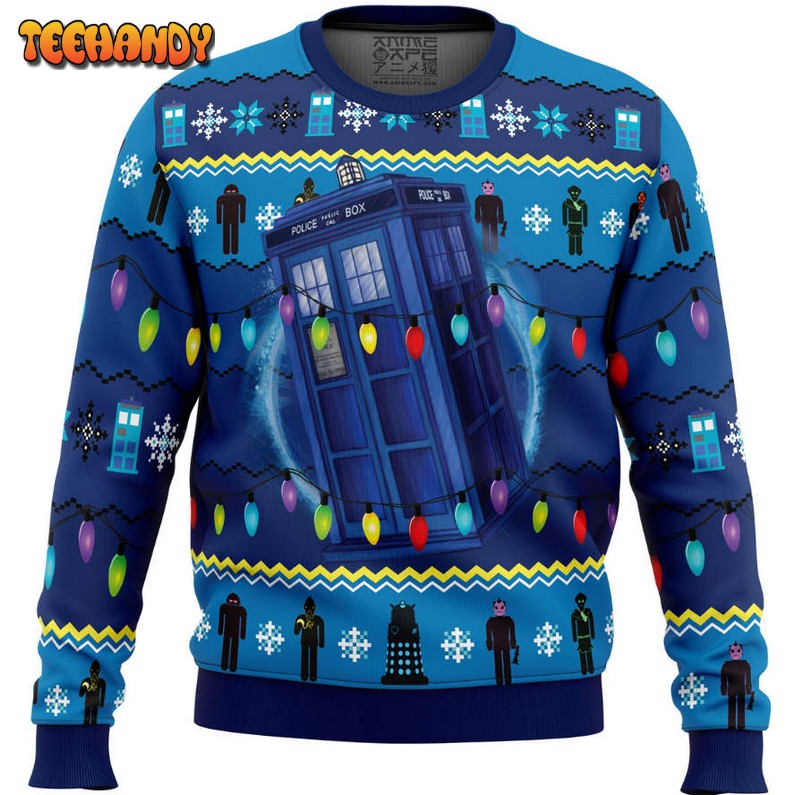 WHO’S Outside Doctor Who Ugly Christmas Sweater