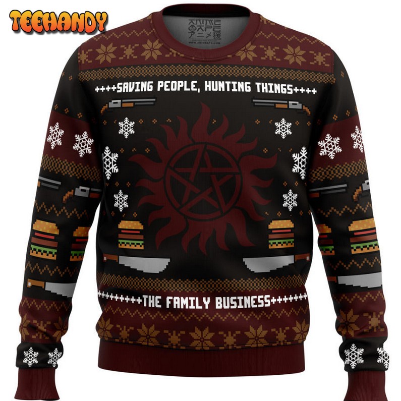 Winchester Christmas Supernatural Ugly Christmas Sweater