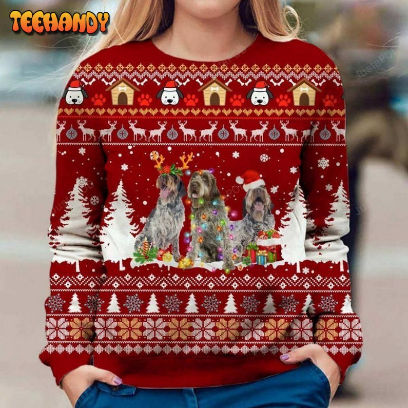 Wirehaired Pointing Griffon Dog Ugly Christmas Sweater