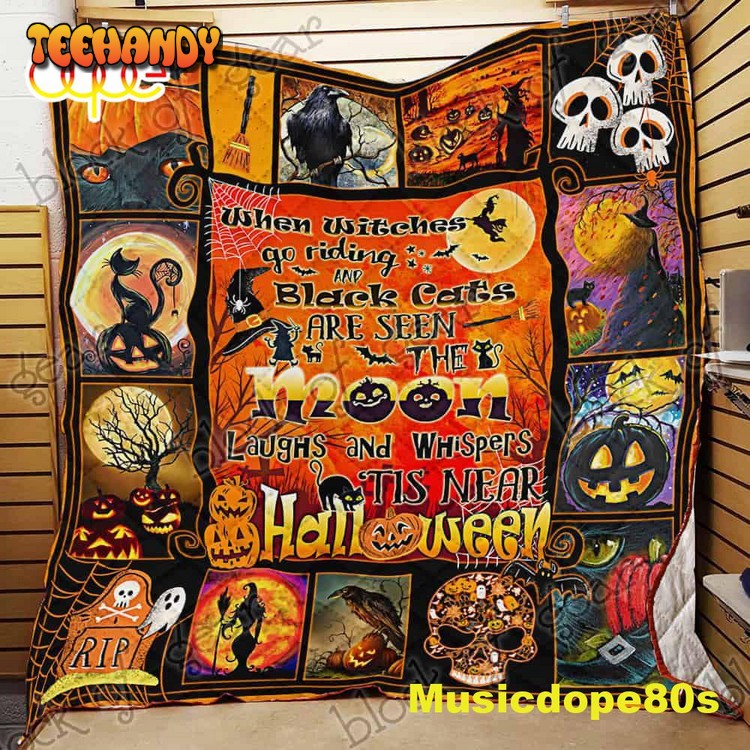 Witch Halloween 3D All Over Printed Quilt Blanket