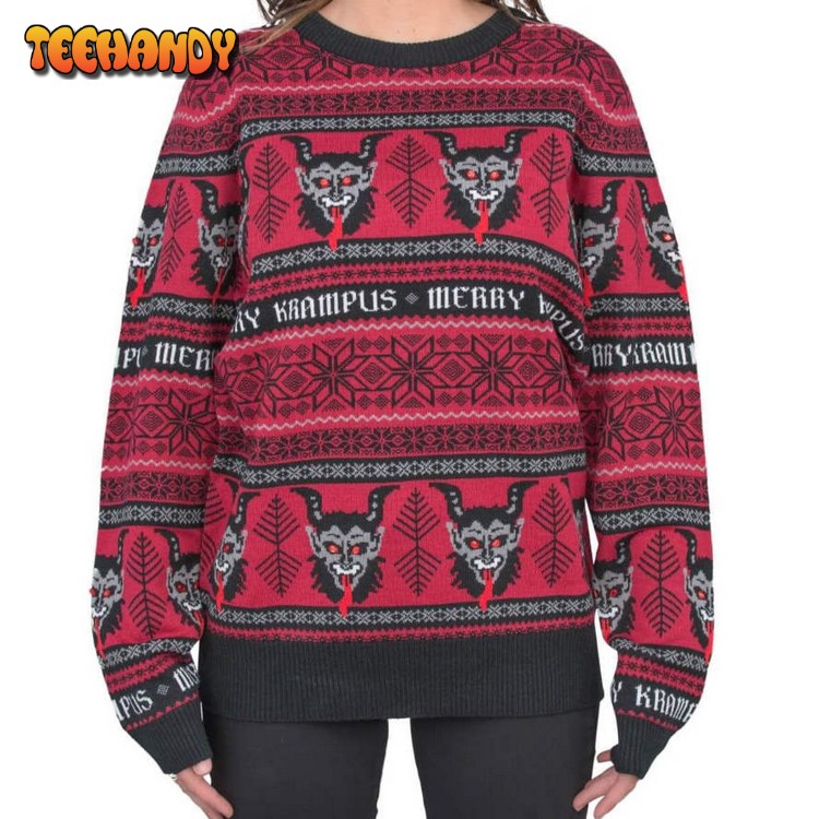 Women’s Merry Krampus Adult For Unisex Ugly Christmas Sweater