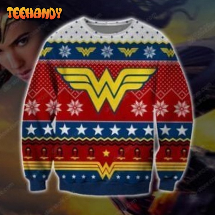 Wonder Woman Knitting 3D All Over Print Christmas Sweater