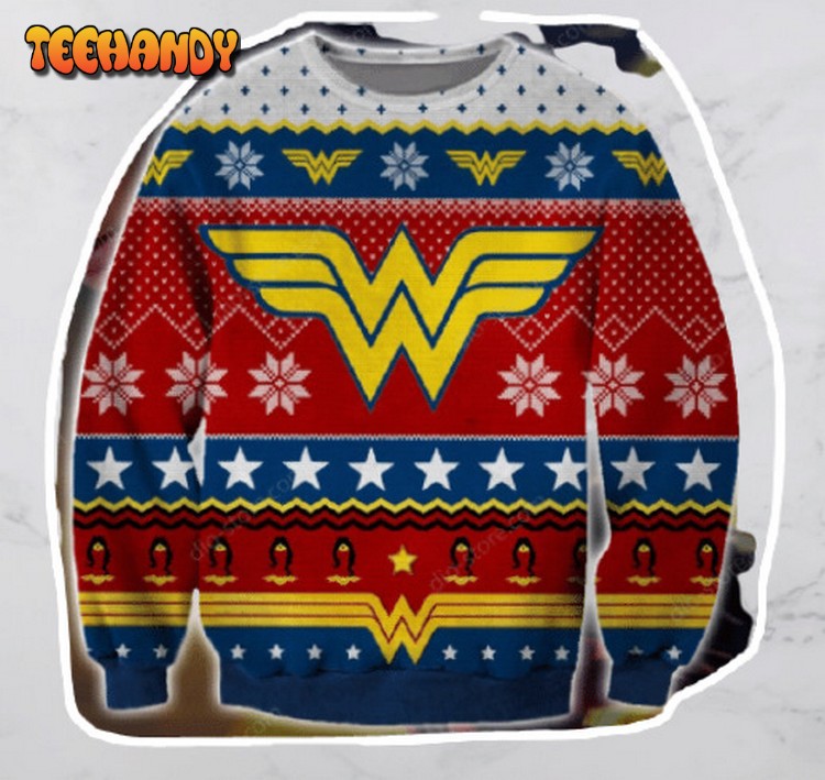 WONDER WOMAN UGLY CHRISTMAS SWEATER, Ugly Sweater