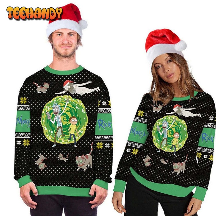 Woolen Sweater Rick And Morty Ugly Christmas Sweater