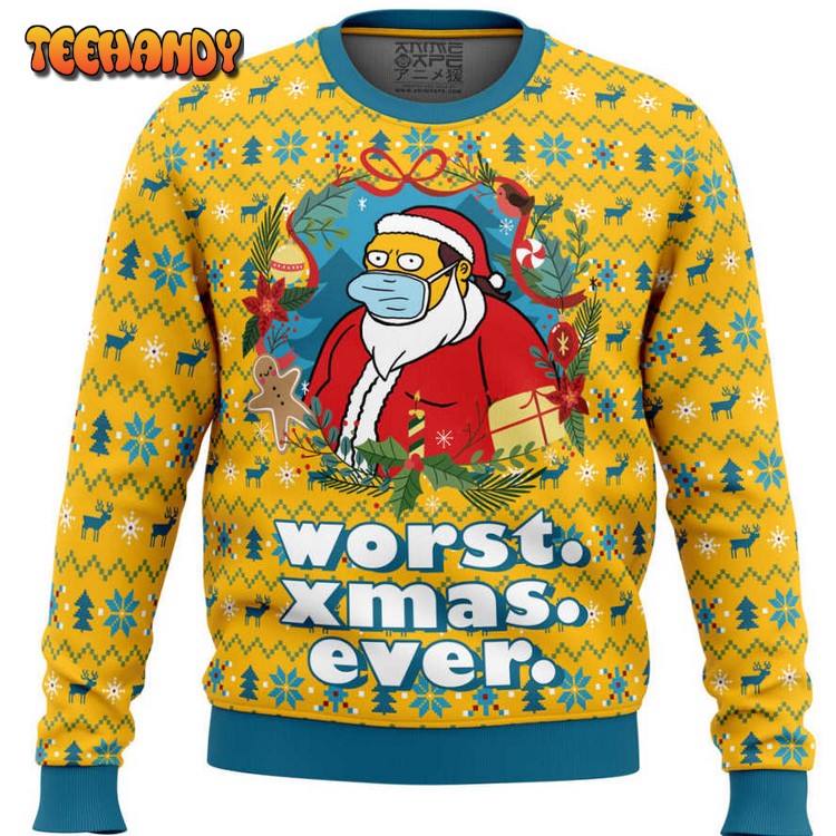 Worst Christmas Ever Simpsons Ugly Christmas Sweater