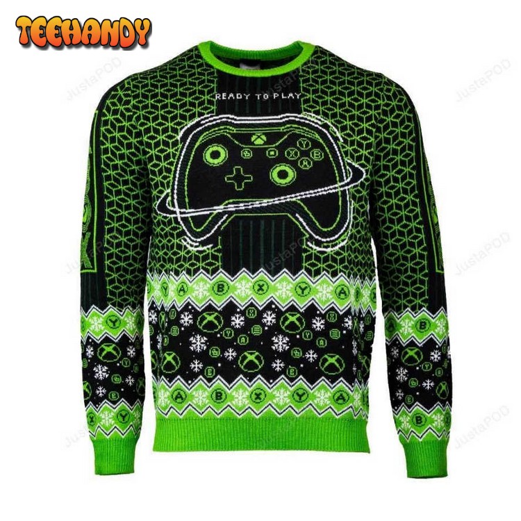 Xbox Ready to Play Ugly Sweater, Ugly Sweater, Christmas Sweaters