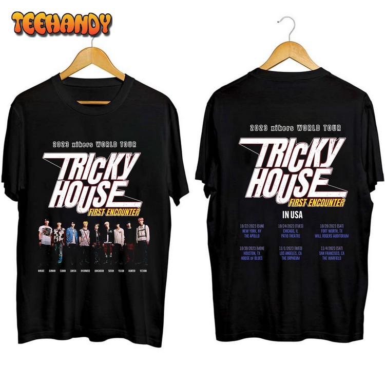Xikers World Tour TRICKY HOUSE Shirt, Xikers Kpop World Tour 2023 T Shirt Sweatshirt