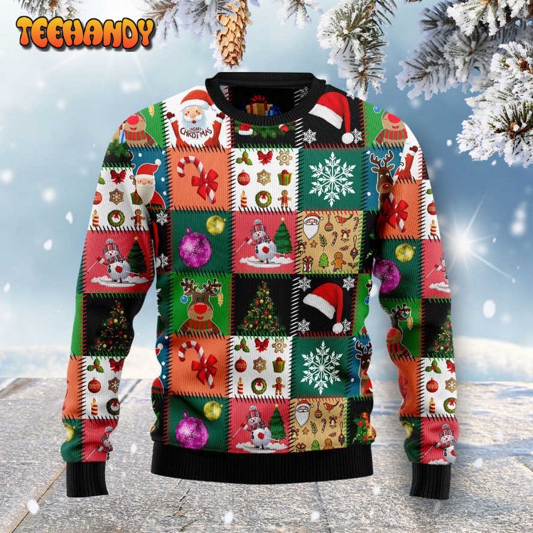 Xmas Fancy Ugly Christmas Sweater, All Over Print Sweatshirt