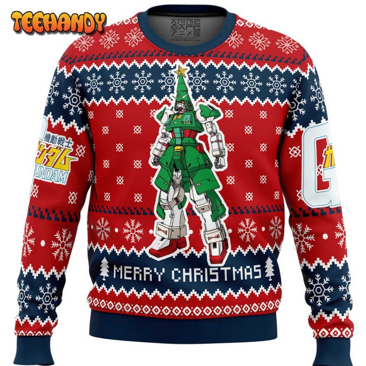 Xmas Tree Gundam Ugly Christmas Sweater