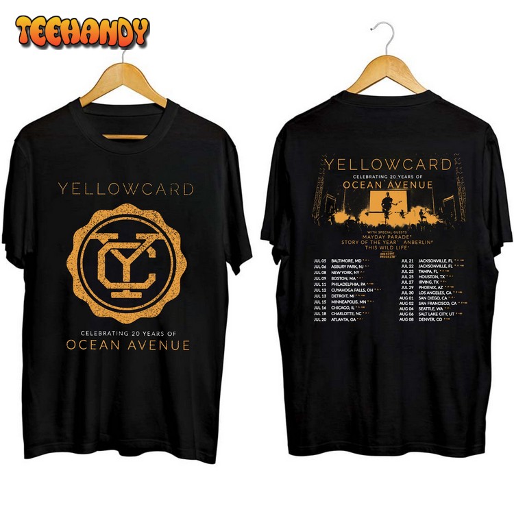 Yellowcard Tour Shirt, Yellowcard Band Tour Concert 2023 T Shirt Sweatshirt