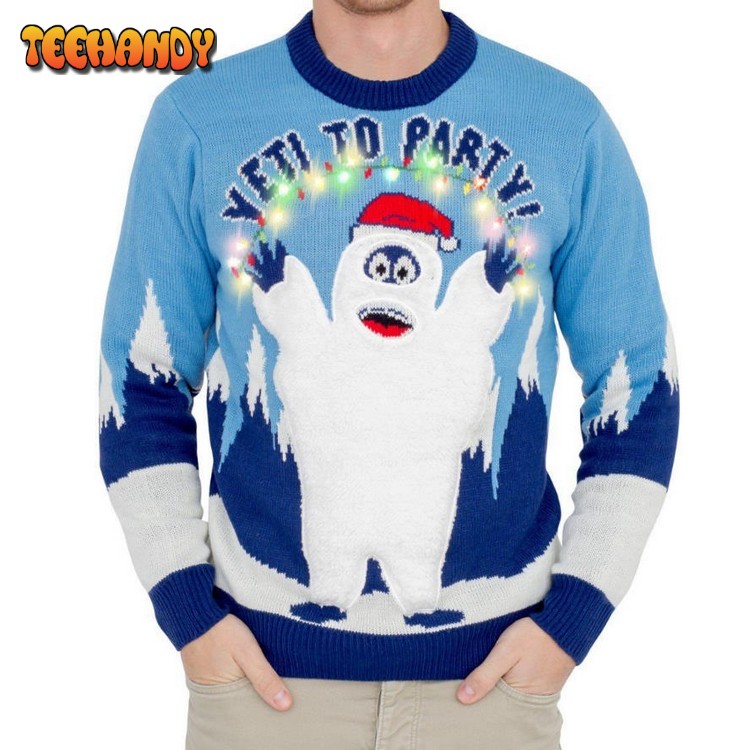 Yeti To Party Light Up For Unisex Ugly Christmas Sweater