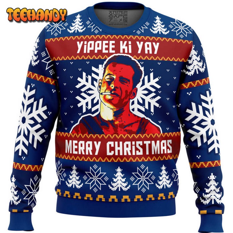 Yippee Ki Yay Die Hard Ugly Christmas Sweater