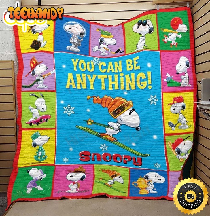 You Can Be Anything Snoopy The Peanuts Movie Snoopy Dog Blanket