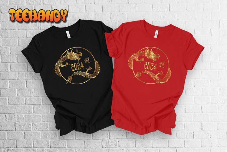 2024 Happy Chinese New Year Tshirt, Year Of The Dragon 2024 T-shirt