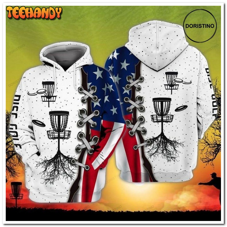 4th Of July Independence Day American Flag Disc Golf Pullover 3D Hoodie