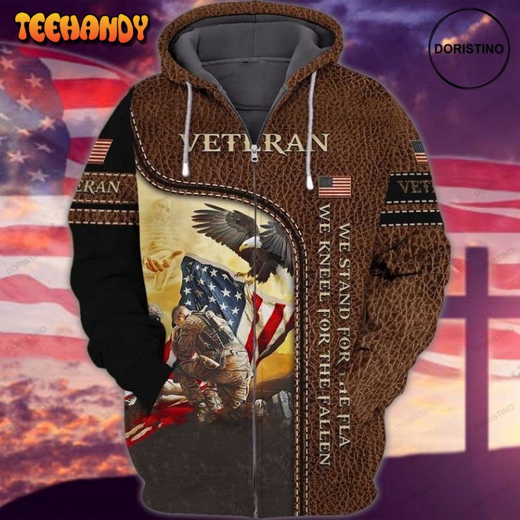 4th Of July Independence Day Memorial Day American Eagle Veteran v2 Pullover 3D Hoodie