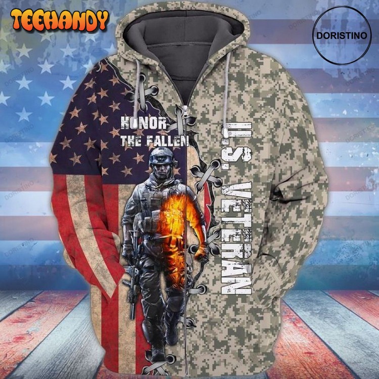 4th Of July Independence Day Memorial Day American Veteran Honor Pullover 3D Hoodie