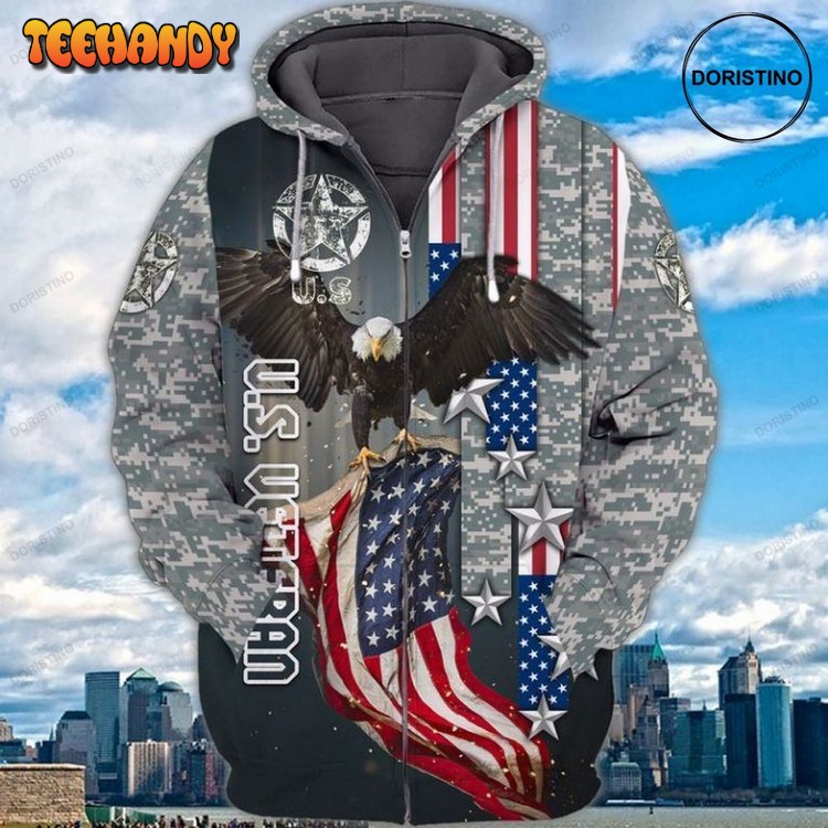 4th Of July Independence Day Memorial Day Veteran Pullover 3D Hoodie