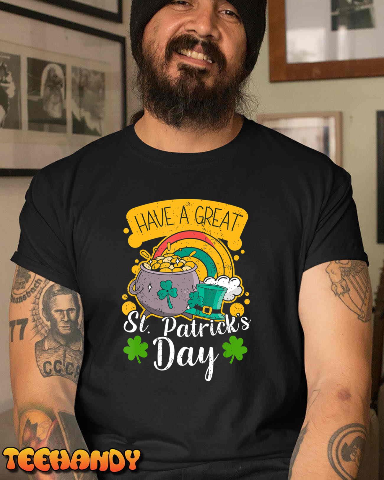A Great St. Patrick’s Day  Shamrock Funny St. Patrick’s Day T-Shirt
