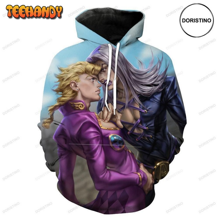 Abbacchio And Giorno Golden Wind Jojos Bizarre Pullover 3D Hoodie