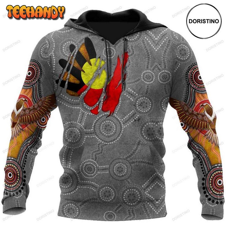 Aboriginal Australia In My Heart Indigenous Painting Pullover 3D Hoodie