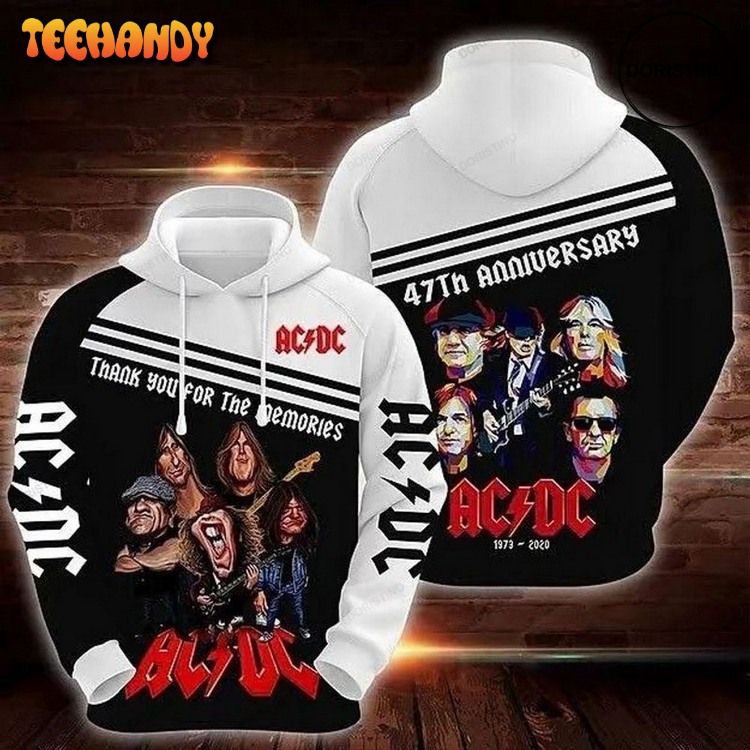 Ac Dc Classic Rock Band Ii Awesome Pullover 3D Hoodie