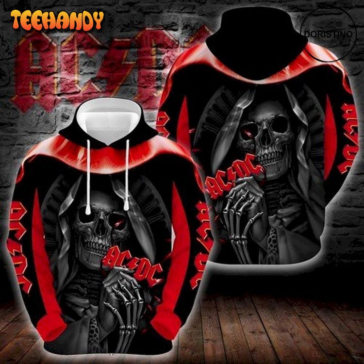 Ad Dc Rock Music Band Skull Limited Edition Pullover 3D Hoodie