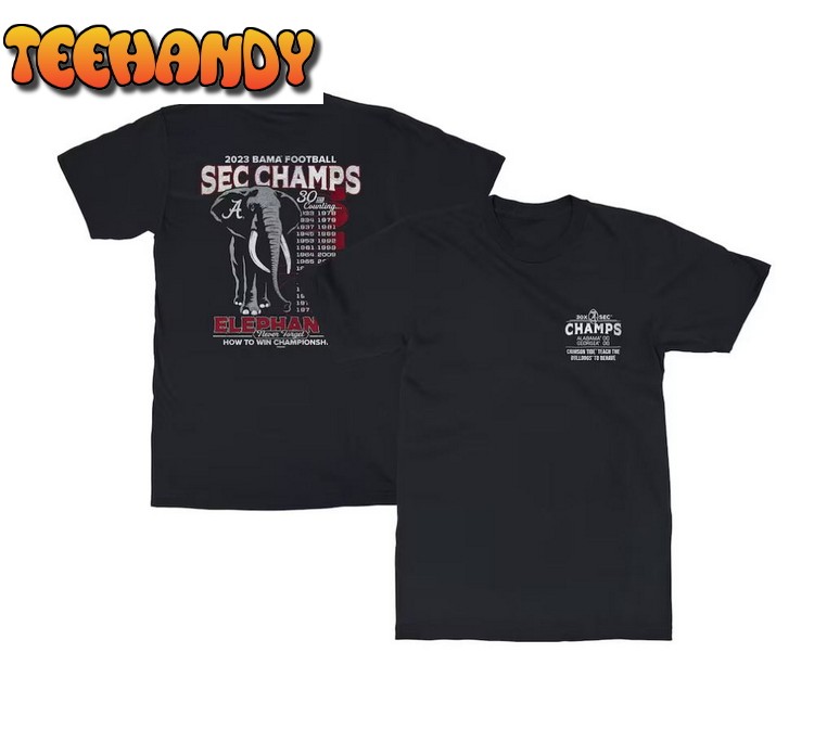 Alabama Crimson Tide 2023 SEC Football Conference Champions Alabama T-Shirt