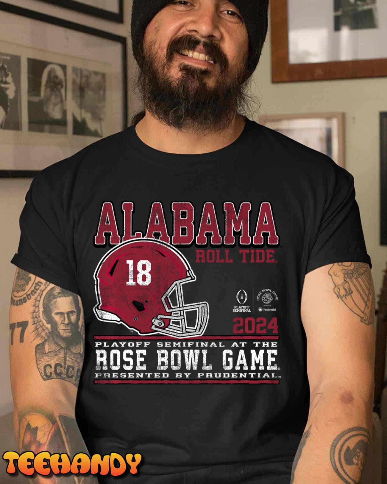 Alabama Crimson Tide Rose Bowl 2023-2024 CFP Semi Retro Gray Sweatshirt