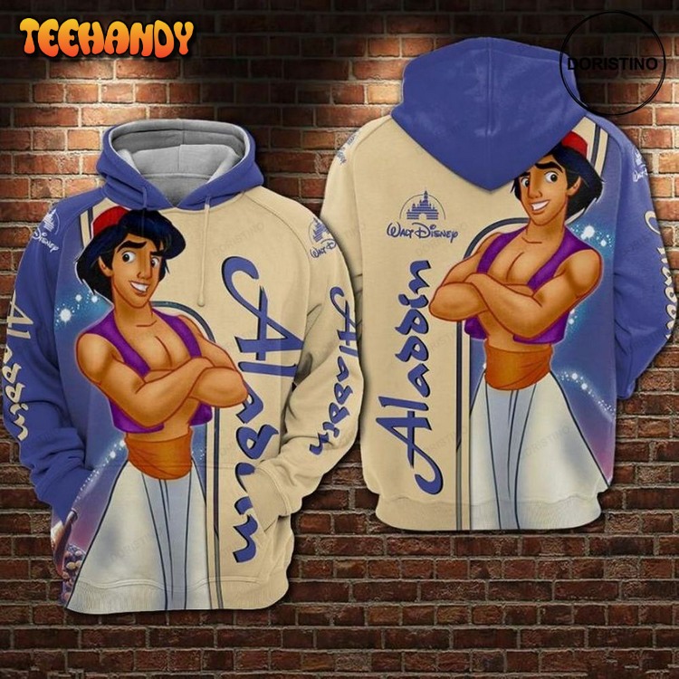 Aladin Cartoon Aladin And The Magic Lamp Pullover 3D Hoodie